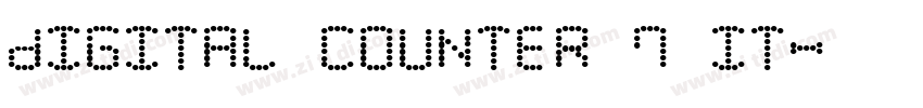 Digital Counter 7 It字体转换